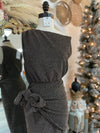 Holiday Glam Wrap Dress