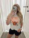 Cincinnati Football Cropped Heather Tee