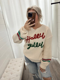 Holly Jolly Glitter Sweater