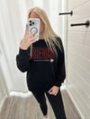 Cincinnati Baseball Embroidered Crewneck-Black