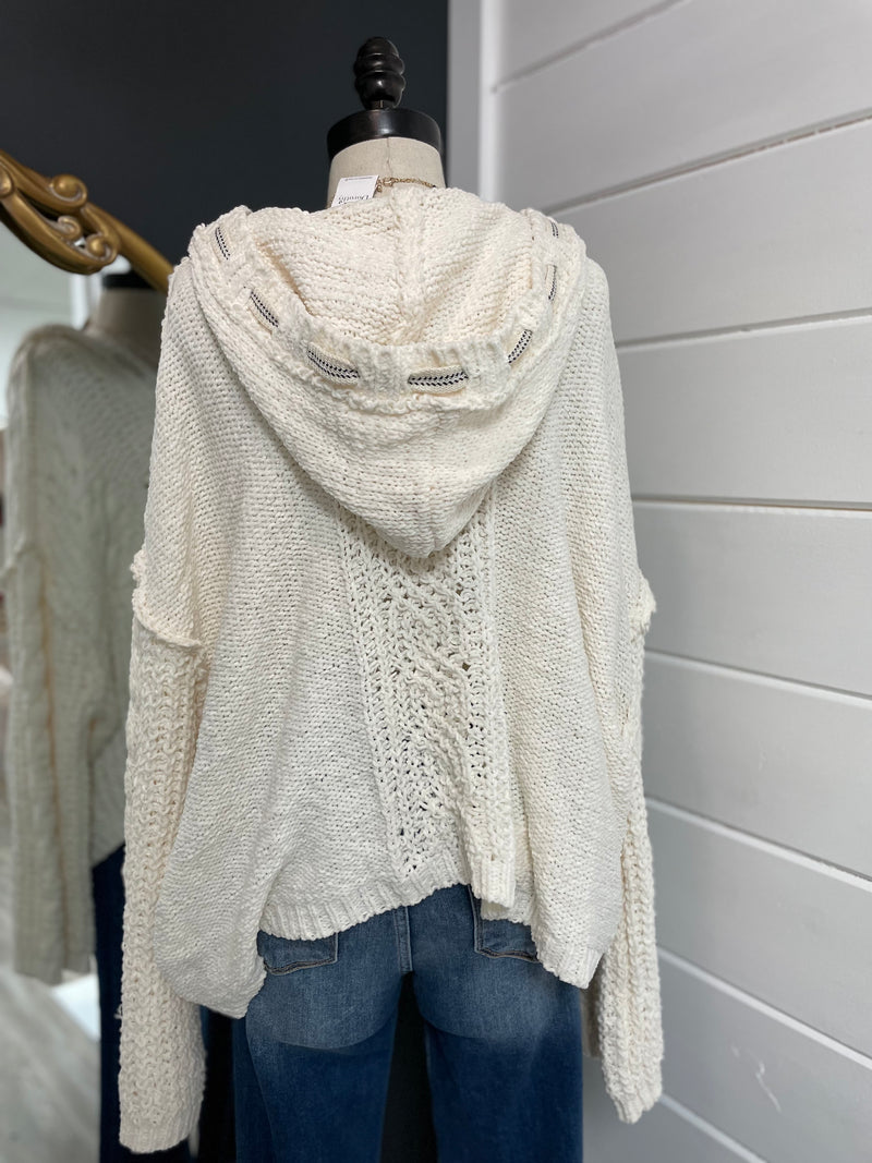 Soft and Free Sweater-Cream