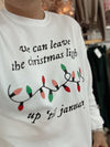 WWW Christmas Lights Graphic Crewneck