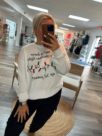 WWW Christmas Lights Graphic Crewneck