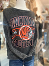 Cincinnati Football Favorite Pullover-Ash Black