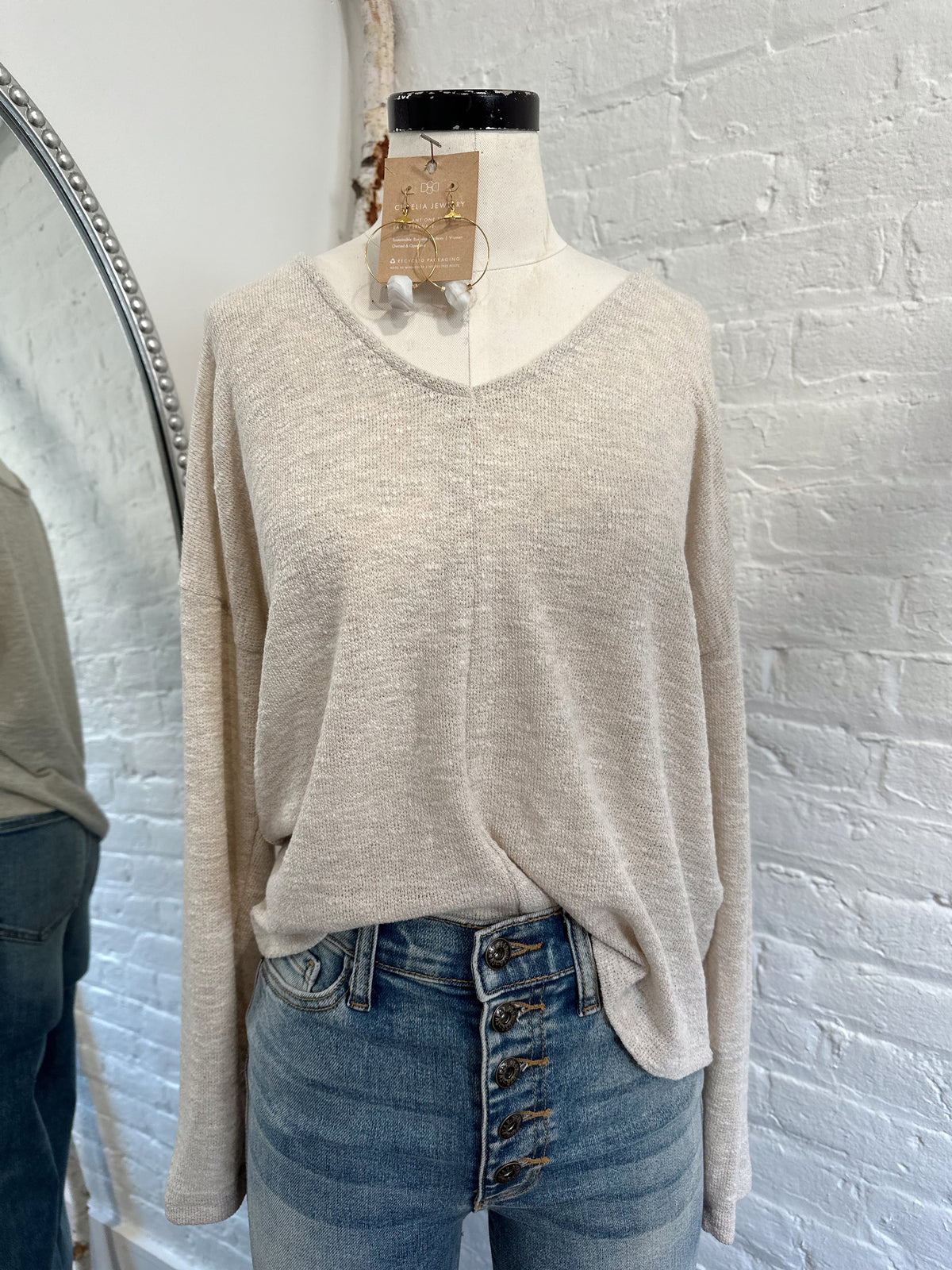 Houston Knit Top-Oatmeal