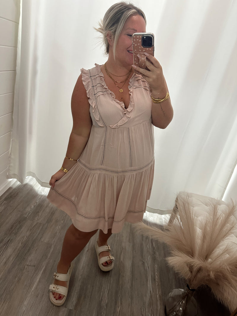 Pure Bliss Dress- Blush