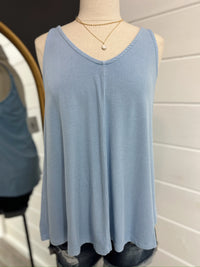 On The Go Tank- Sky Blue