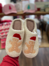 WWW Gingerbread Christmas Slippers