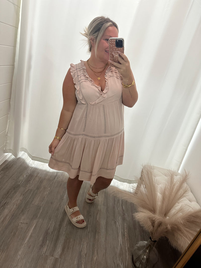 Pure Bliss Dress- Blush