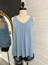 On The Go Tank- Sky Blue