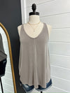 On The Go Tank- Grey Brown