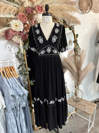 Five Star Embroidered Maxi Dress