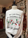 WWW Christmas Lights Graphic Crewneck