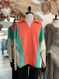 Perfect Example Colorblock Pullover