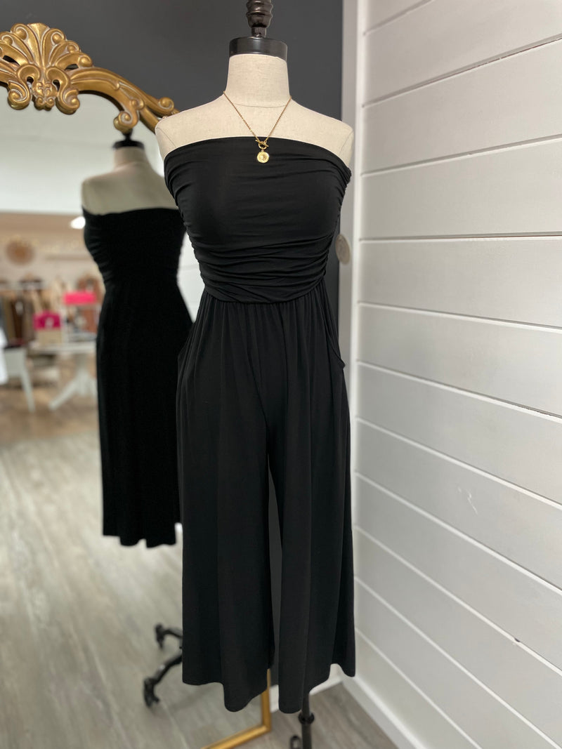 No Drama Jumpsuit-Black