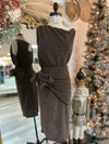 Holiday Glam Wrap Dress