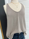 On The Go Tank- Grey Brown