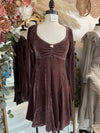 Sabrina Velvet Flare Dress