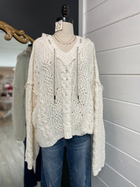 Soft and Free Sweater-Cream