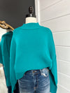 Melissa Oversized Sweater- Teal