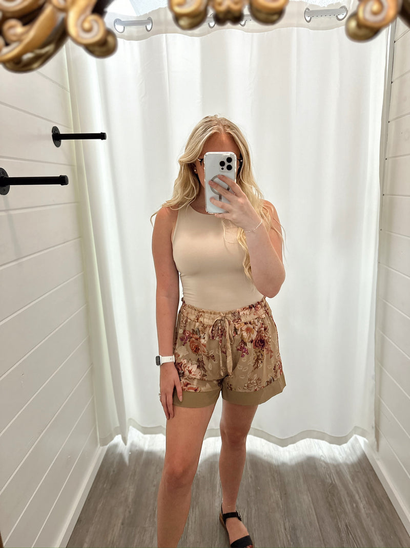 Growing & Glowing Floral Shorts