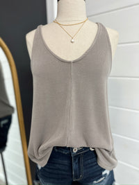 On The Go Tank- Grey Brown