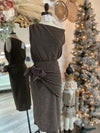 Holiday Glam Wrap Dress