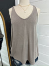 On The Go Tank- Grey Brown