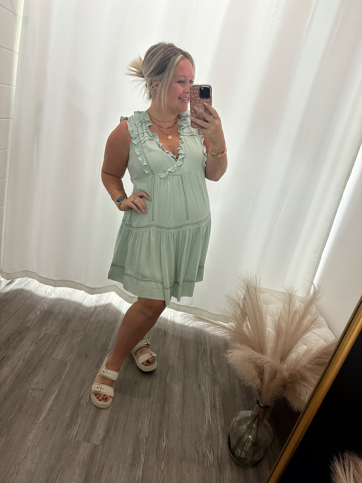 Pure Bliss Dress- Sage