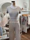 Perfect Night Thermal Knit Pant-Oatmeal