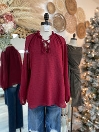 Wine Country Blouse Top