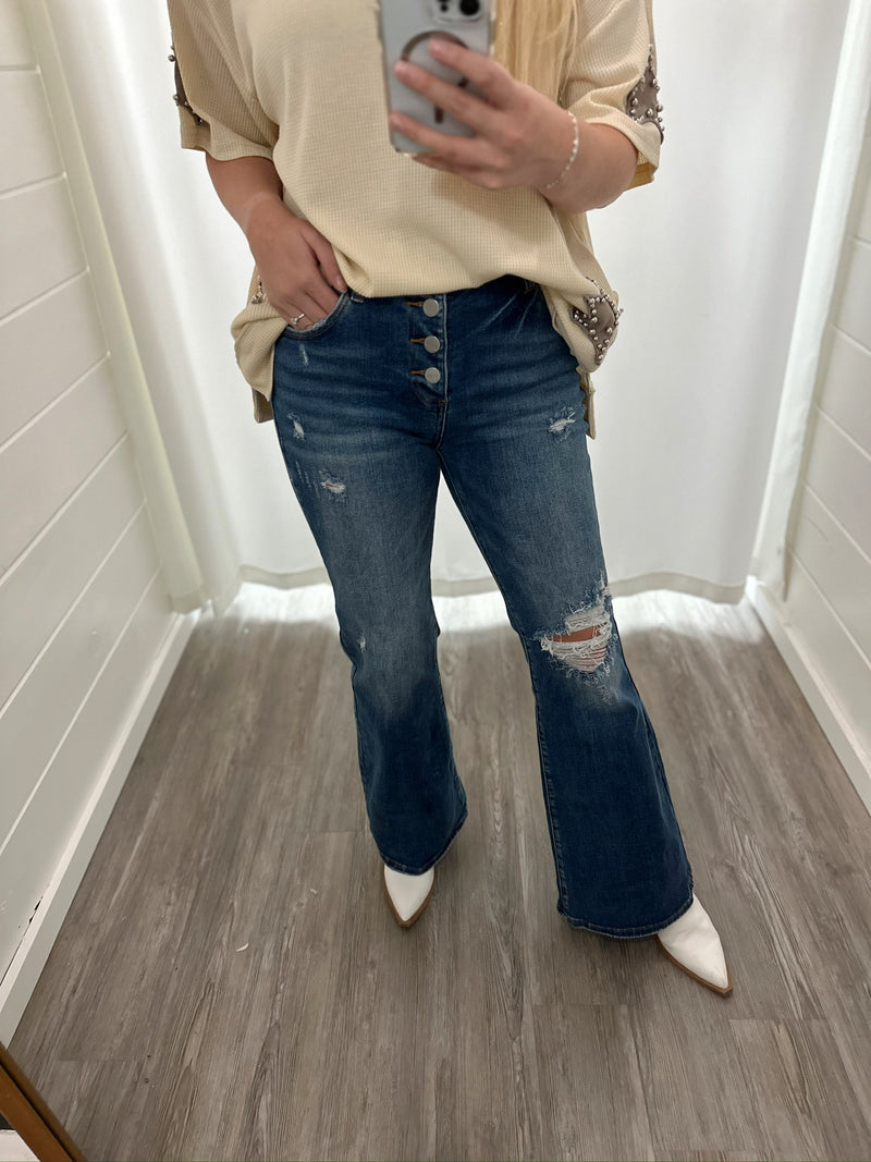 Kaylin Risen Flare Jeans