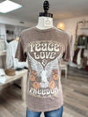 Peace Love & Freedom Graphic Tee