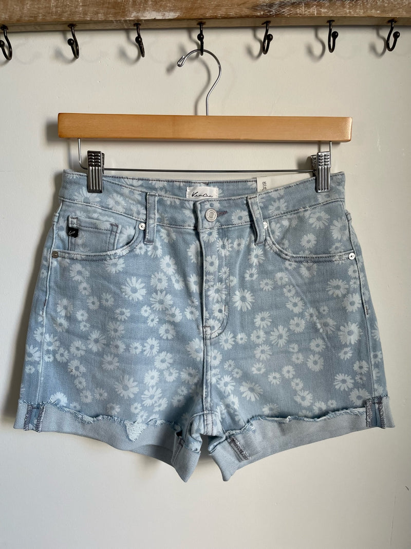 Flower Power Denim Shorts