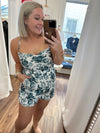 Nothing Compares Floral Romper-Blue