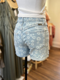 Flower Power Denim Shorts