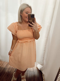 Day Date Mini Gingham Print Dress