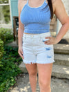 Renny High Rise Denim Shorts