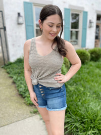 Kalani High Rise Denim Shorts