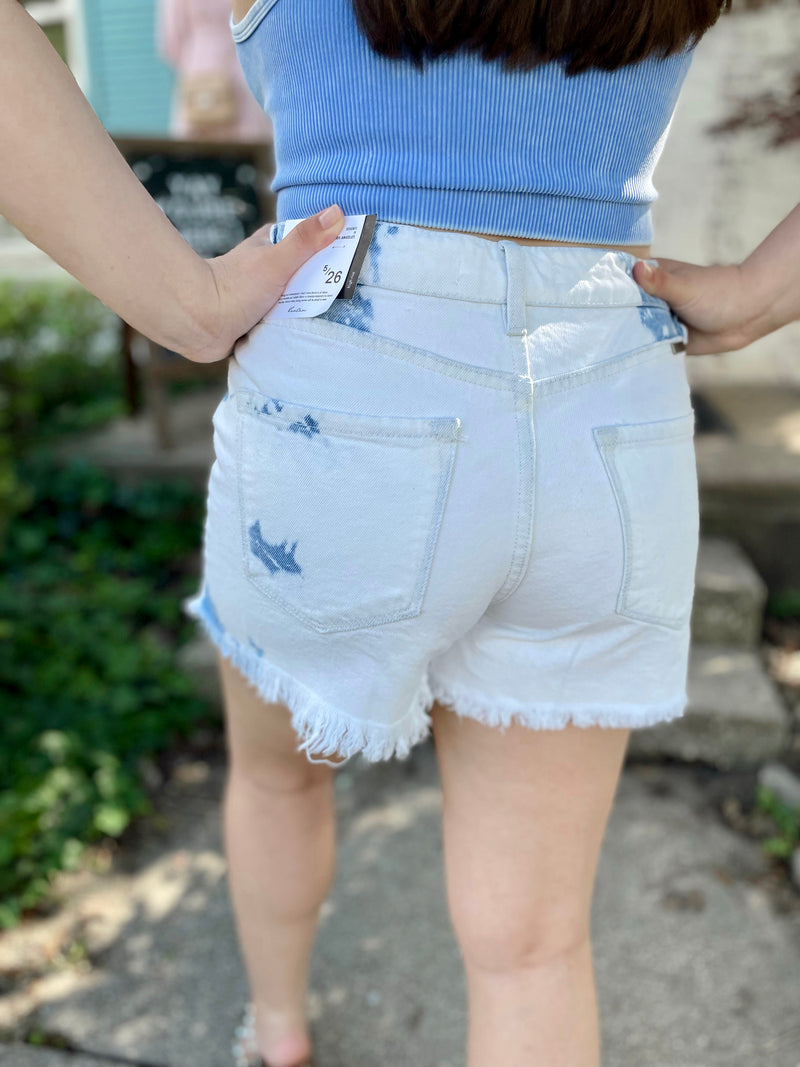 Renny High Rise Denim Shorts