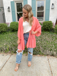 Perfect Coral Kimono