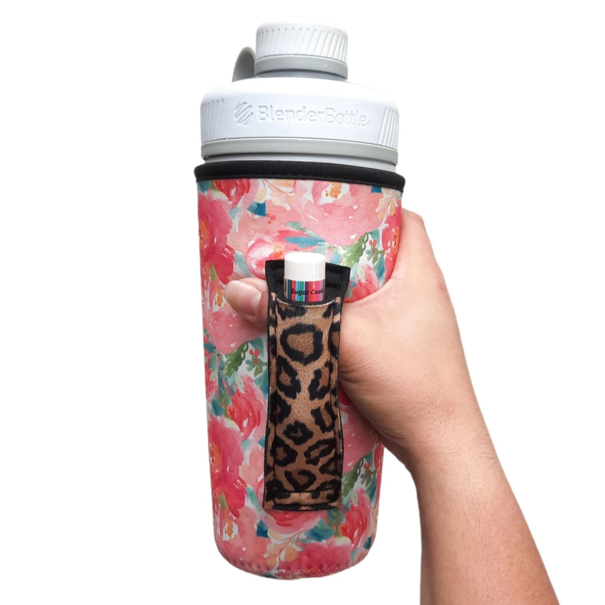 FLORAL W/ LEOPARD 30OZ TUMBLER HANDLERS